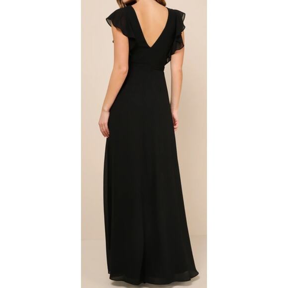 Lulu's XL Ravishing Charm Black Ruffled Wrap High-Low Maxi Dress
NEW B69 - Picture 2 of 10